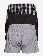 Calvin Klein - BOXER WVN 3PK - boxer shorts - blk/morgan plaid /montague stripe - 1