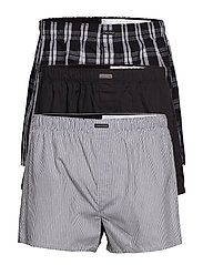 Calvin Klein - BOXER WVN 3PK - boxer shorts - blk/morgan plaid /montague stripe - 2