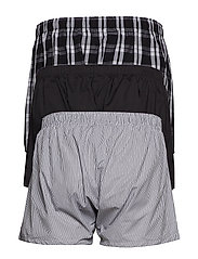 Calvin Klein - BOXER WVN 3PK - boxershorts - blk/morgan plaid /montague stripe - 3