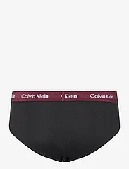Calvin Klein - 3P HIP BRIEF - mažiausios kainos - b- black, tawny port, porpoise wbs - 5