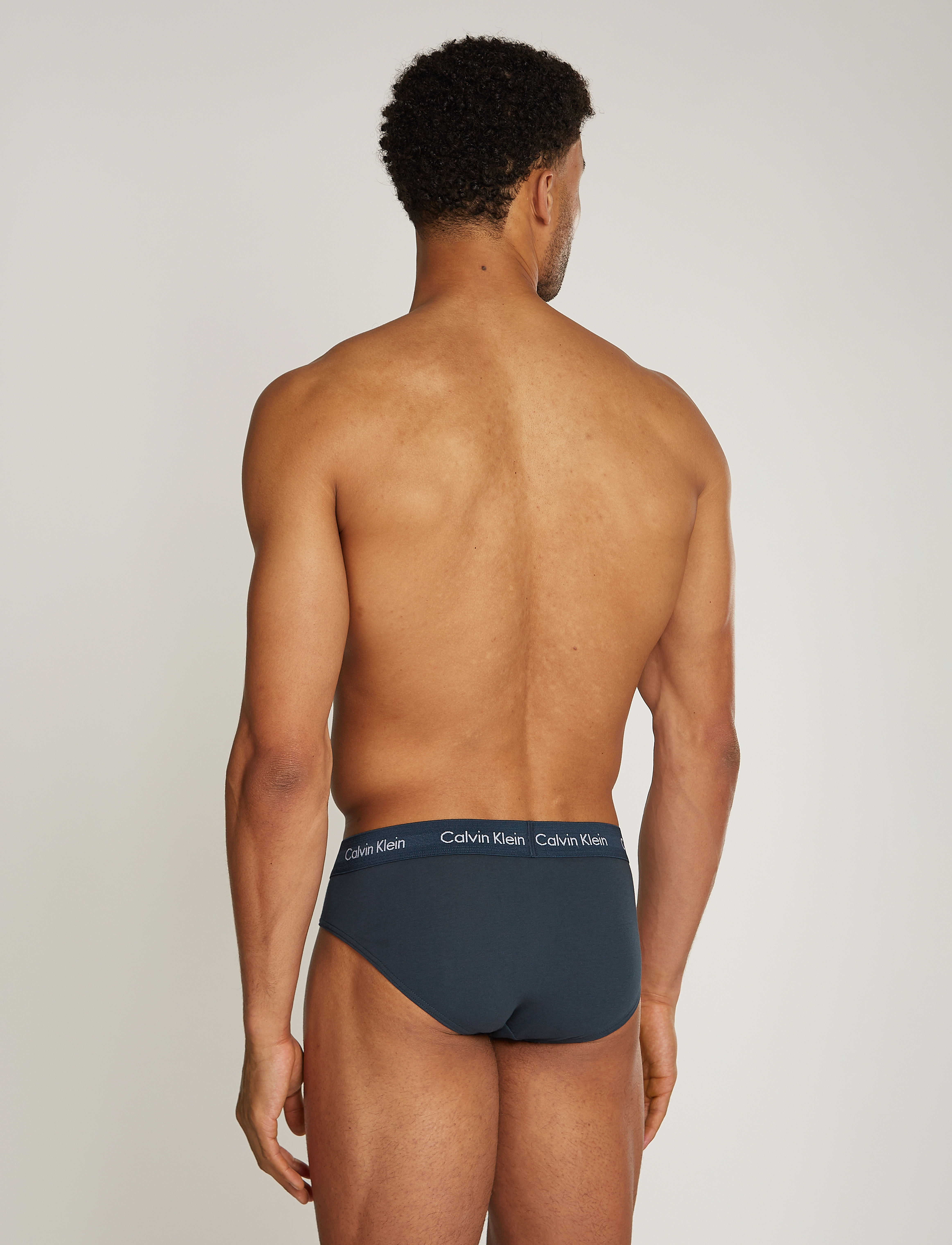 Calvin Klein - 3P HIP BRIEF - blk, diamond logo_gr heath, n stone - 2