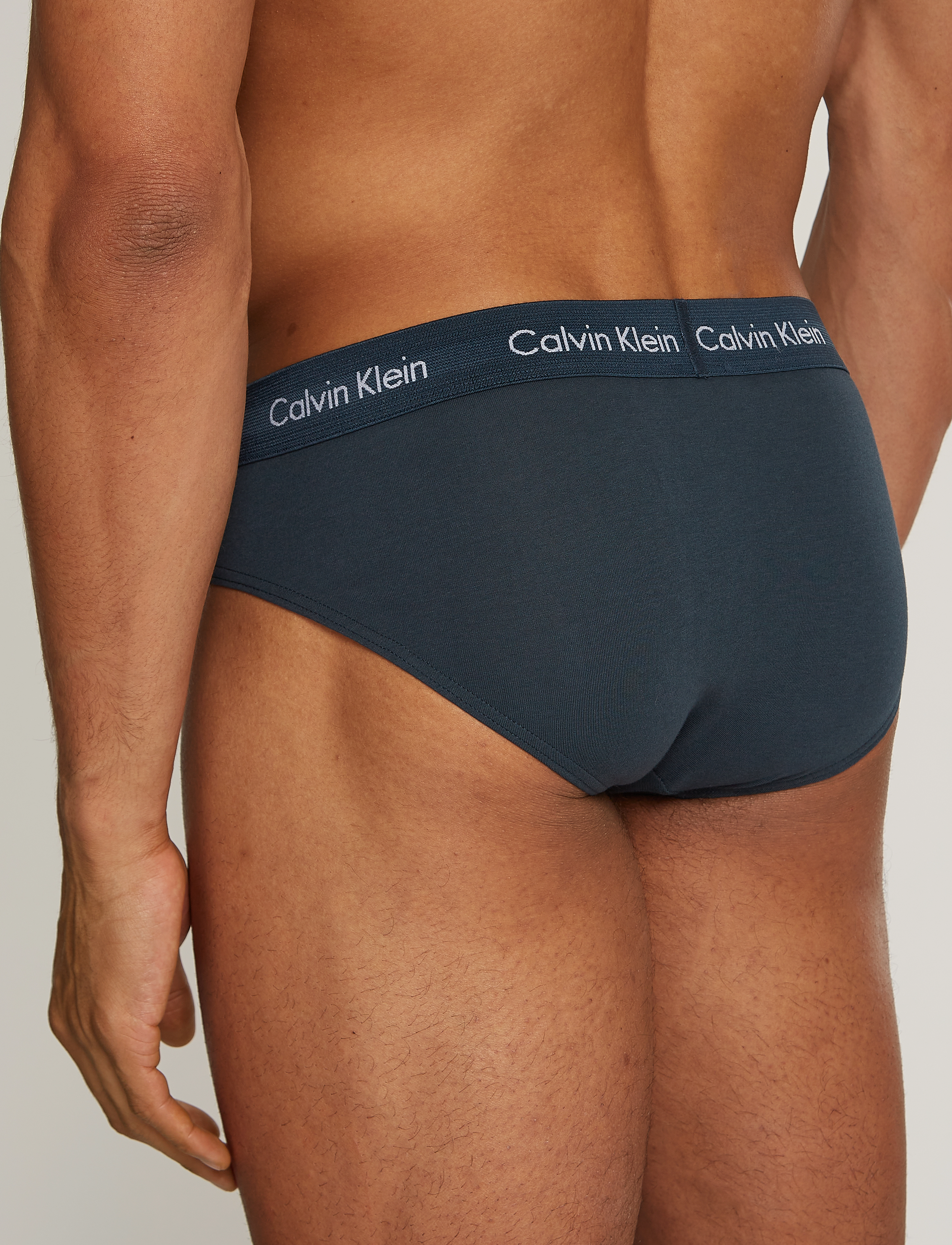 Calvin Klein - 3P HIP BRIEF - blk, diamond logo_gr heath, n stone - 3