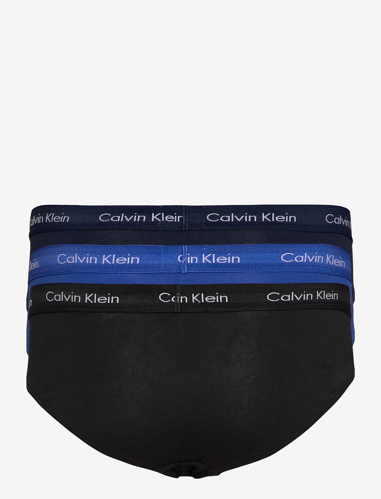 Calvin Klein - 3P HIP BRIEF - black/blueshadow/cobaltwater dtm wb - 2