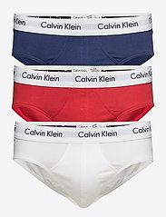 Calvin Klein - HIP BRIEF 3PK - die niedrigsten preise - white/red ginger/pyro blue - 0