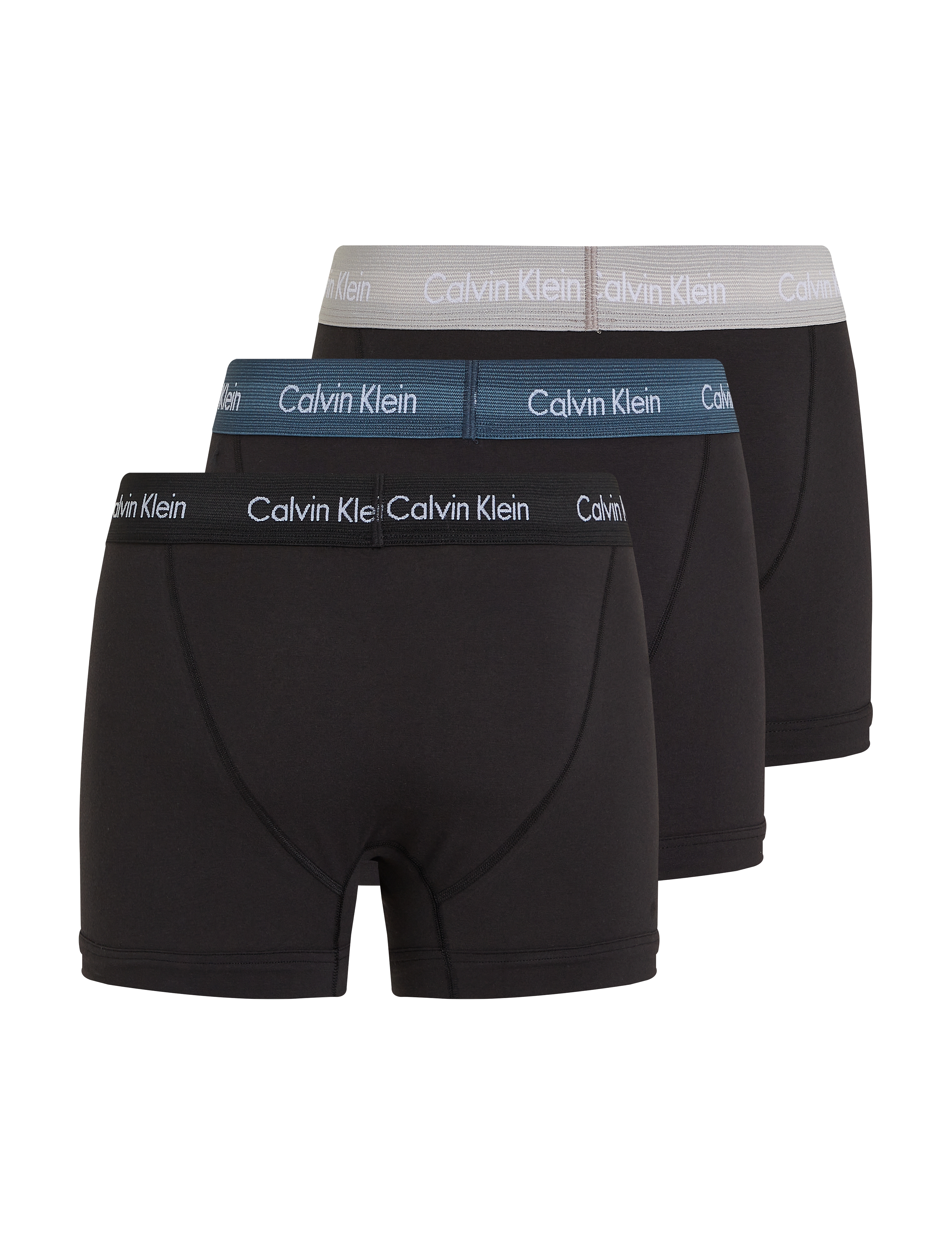 Calvin Klein - Trunk 3pk - b- blk, hemisphere bl, ash wbs - 4