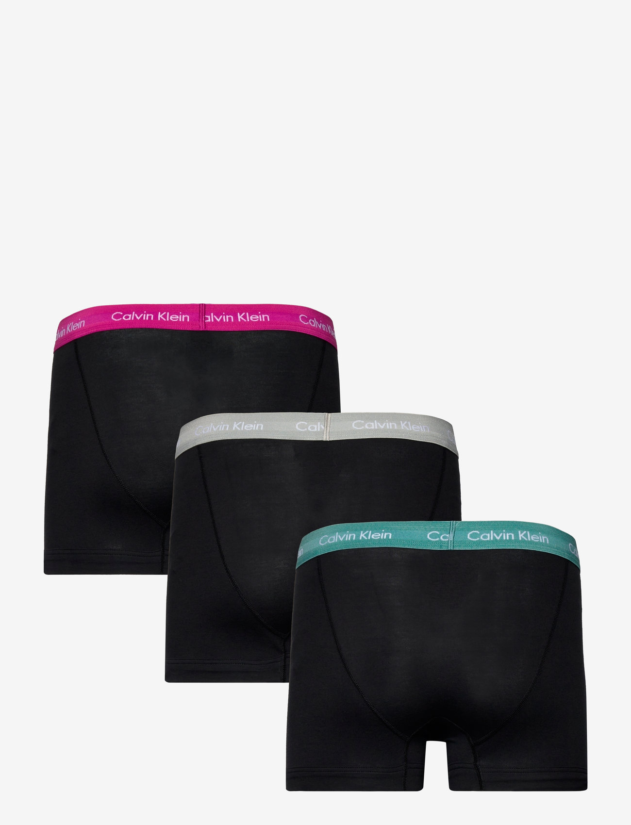 Calvin Klein - Trunk 3pk - b- wild aster, gry hthr artc grn wb - 1