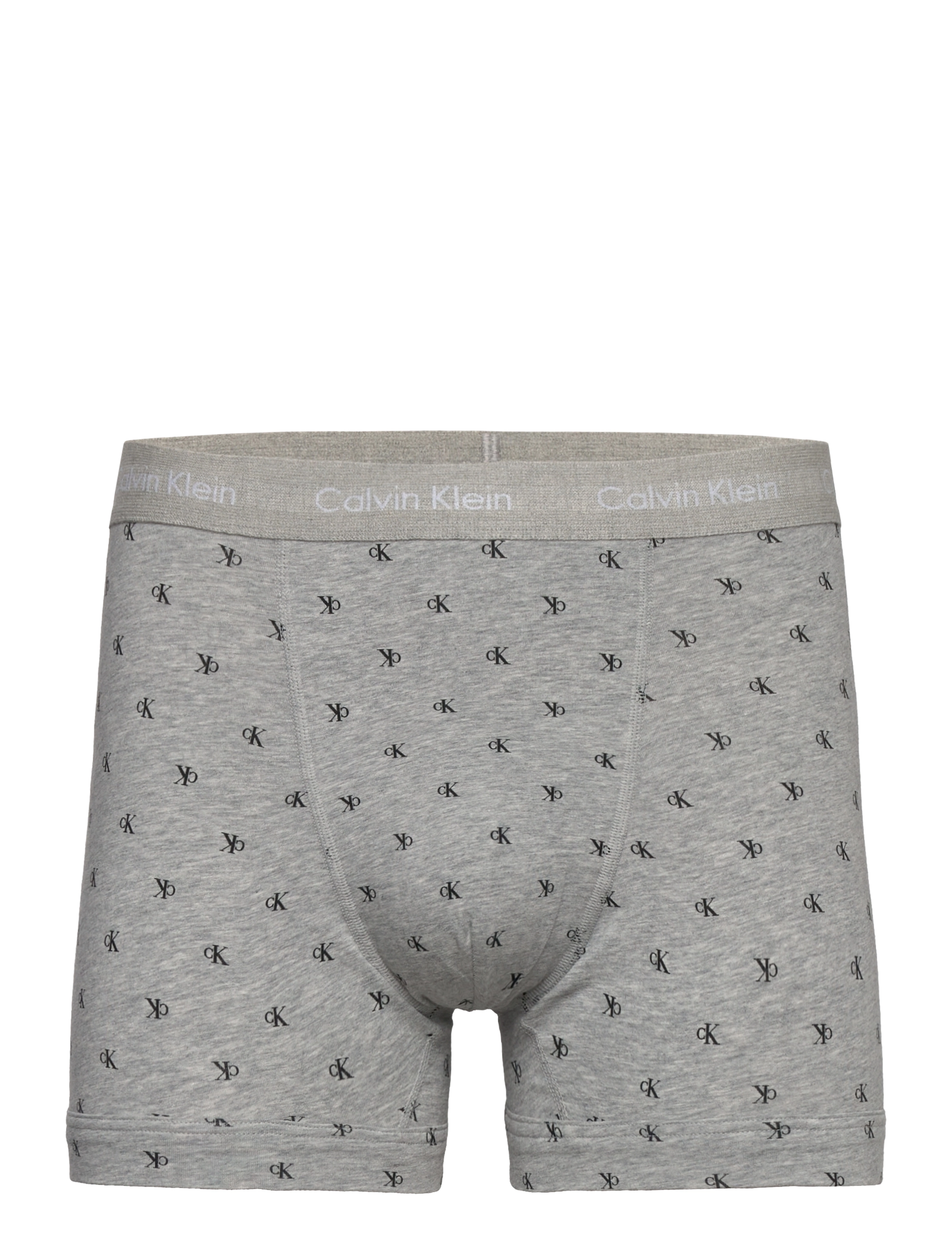 Calvin Klein - Trunk 3pk - blk, diamond logo_gr heath, n stone - 2