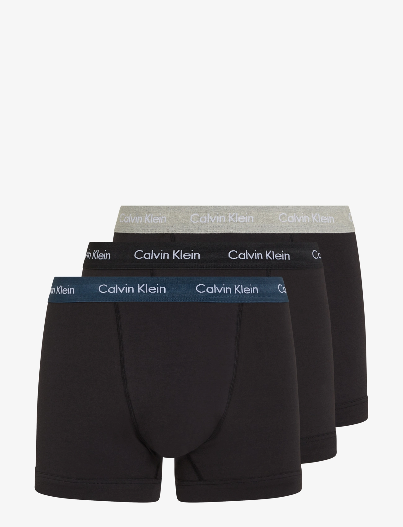 Calvin Klein - Trunk 3pk - b- black, gr heath, navy stone wbs - 1