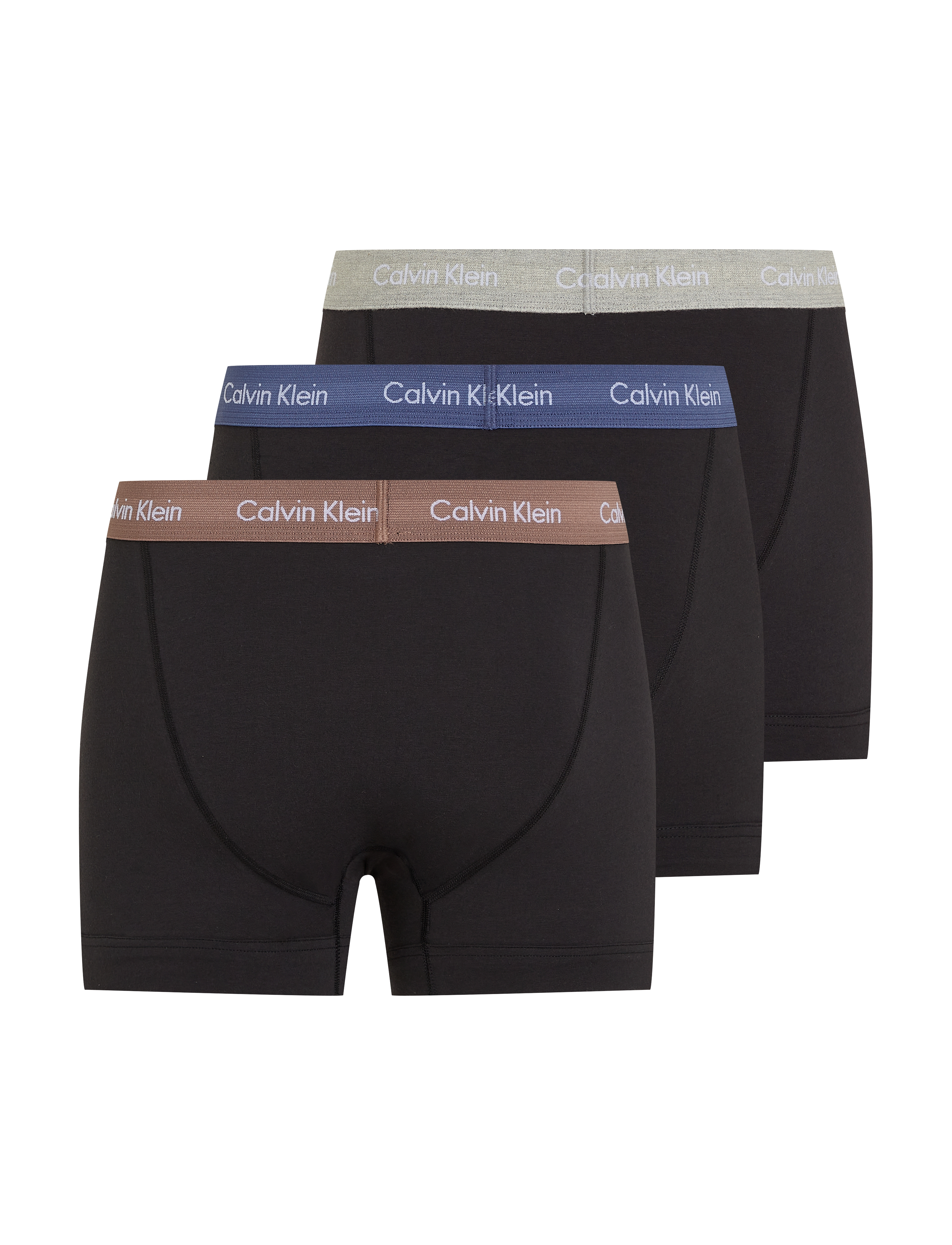 Calvin Klein - Trunk 3pk - b- r iris, grey heat, dusty tan wbs - 4
