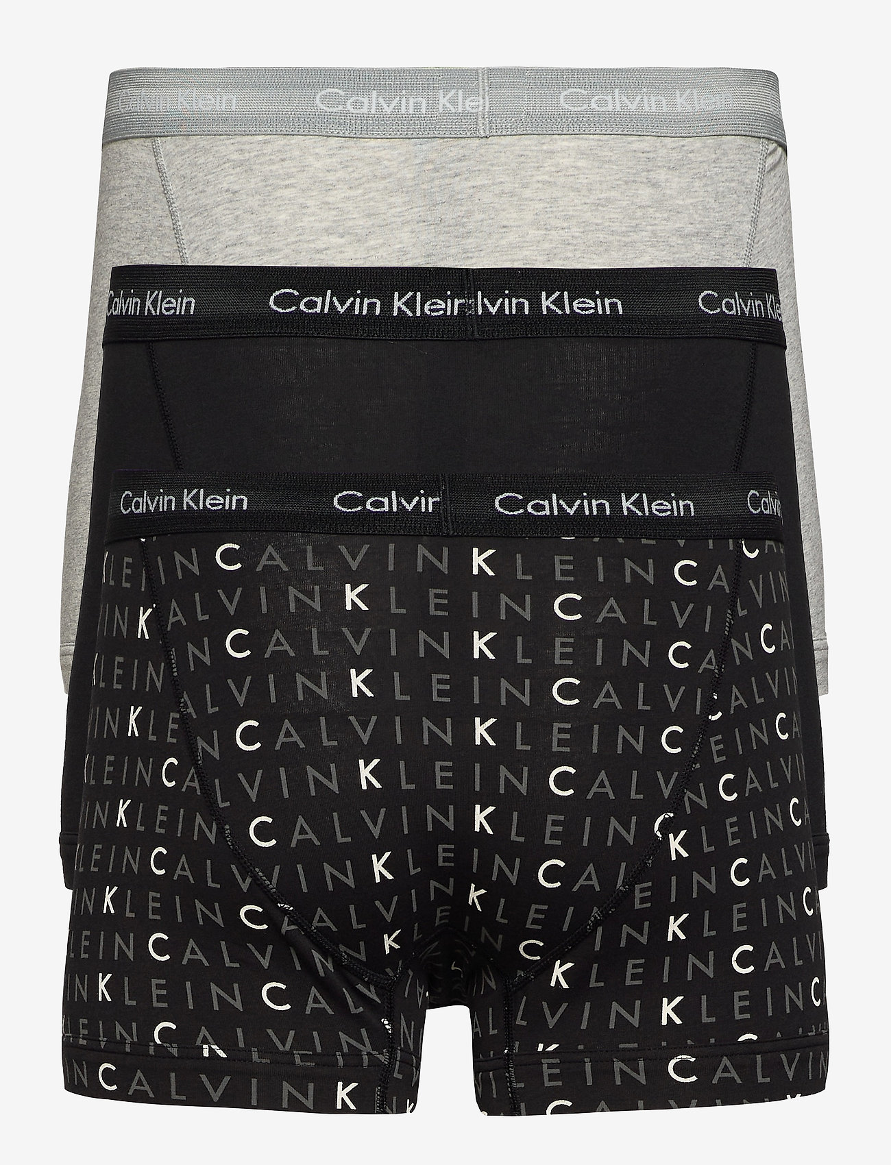 Calvin Klein - TRUNK 3PK - mažiausios kainos - black/grey heather/subdued logo - 1
