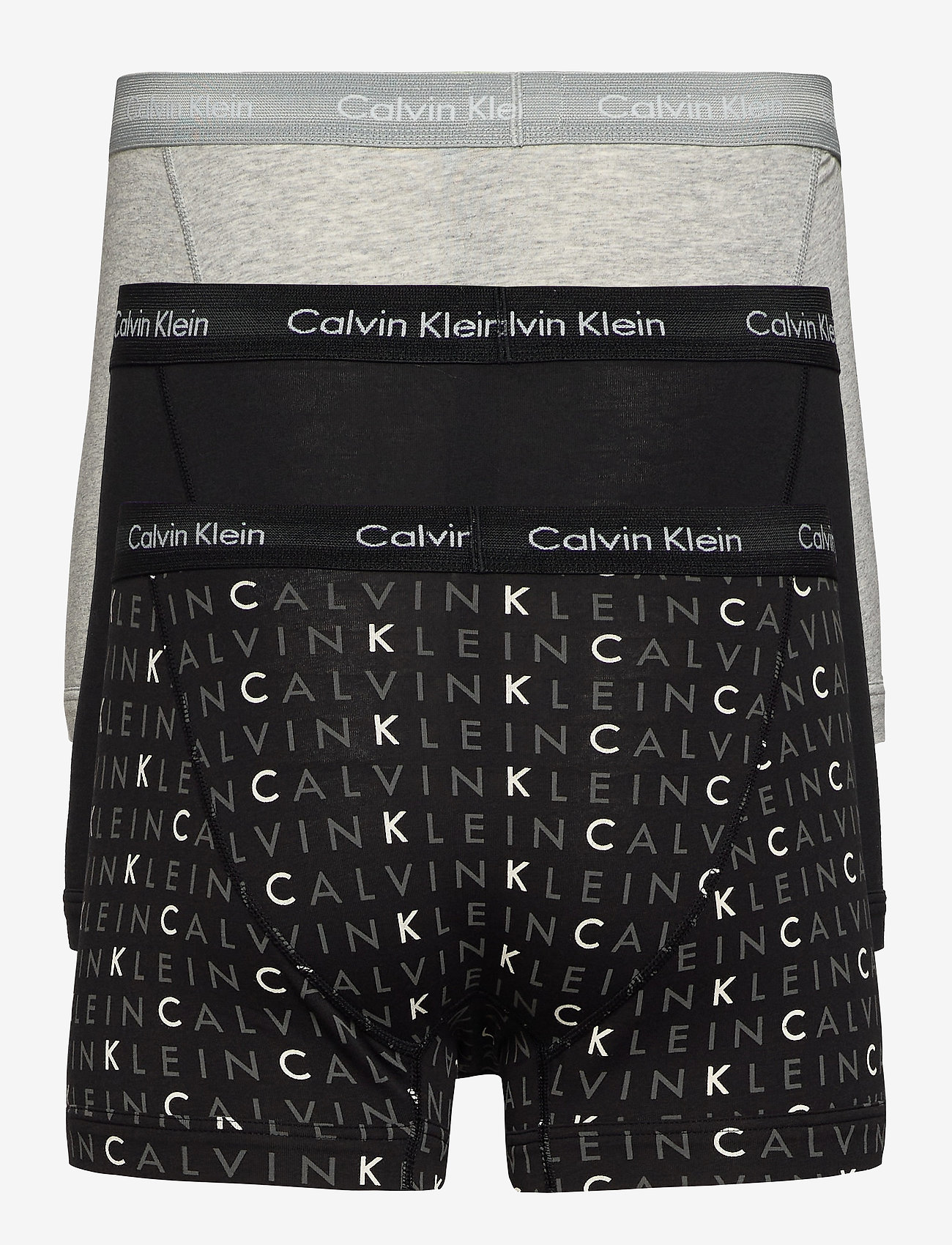 Calvin Klein - Trunk 3pk - black   grey heather   subdued logo - 2