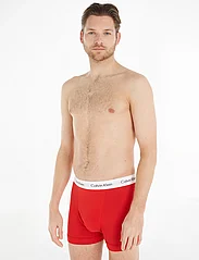 Calvin Klein - 3P TRUNK - boxer briefs - white/red ginger/pyro blue - 0