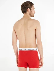 Calvin Klein - 3P TRUNK - majtki w wielopaku - white/red ginger/pyro blue - 2