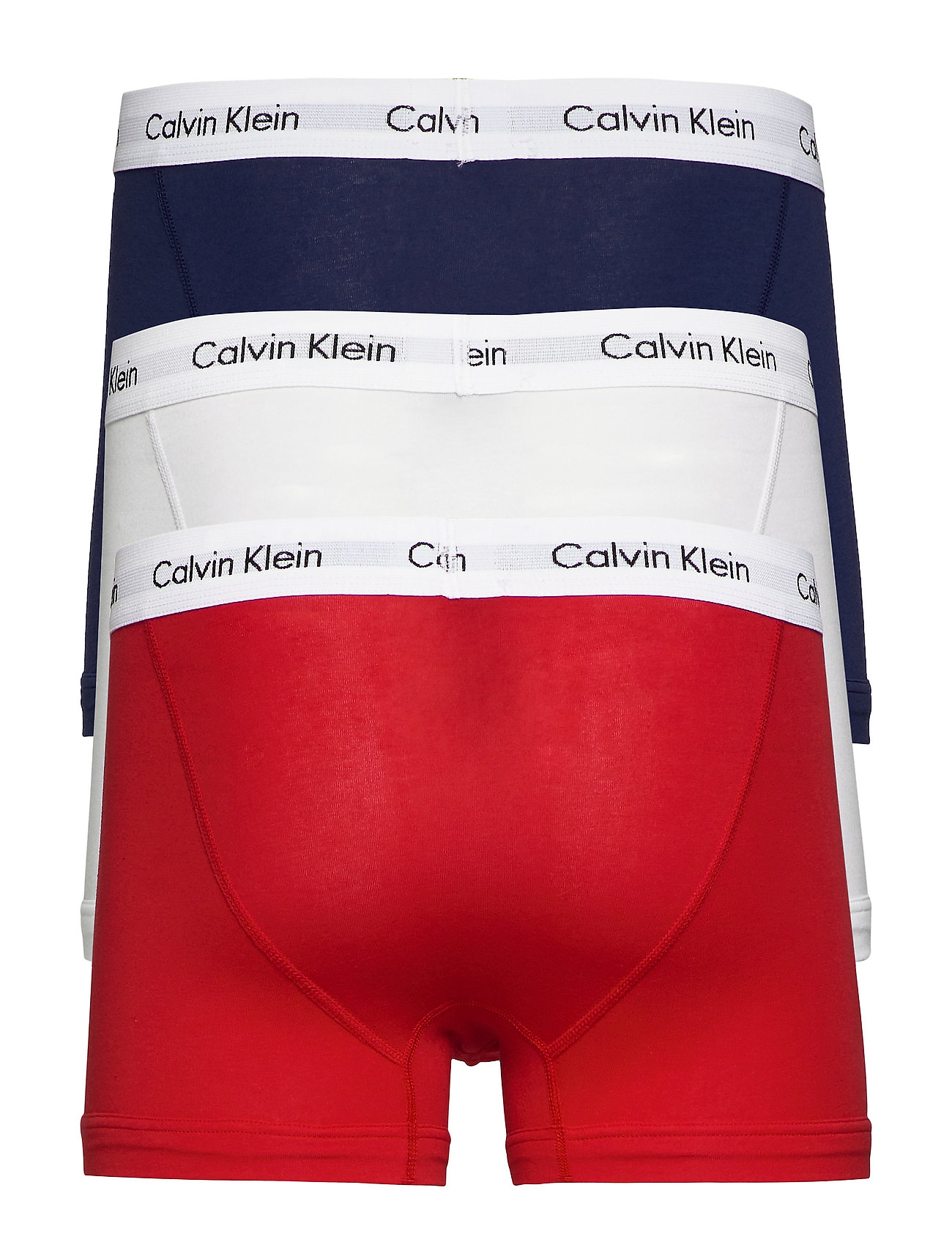 Calvin Klein - 3P TRUNK - boxer briefs - white/red ginger/pyro blue - 7