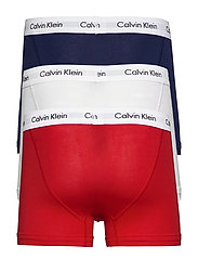 Calvin Klein - 3P TRUNK - majtki w wielopaku - white/red ginger/pyro blue - 7