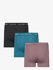 Calvin Klein - TRUNK 3PK - boxer briefs - black/capri rose/ocean depths - 1