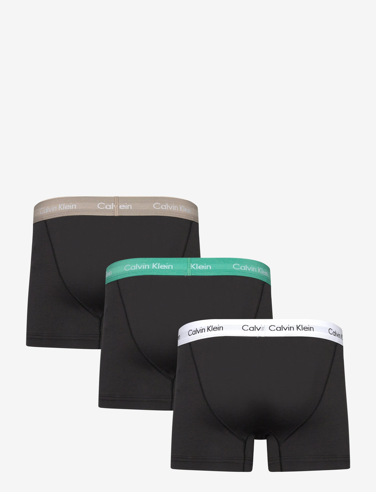 Calvin Klein - TRUNK 3PK - bb w/ wht, qrll, vntg khk wbs - 1