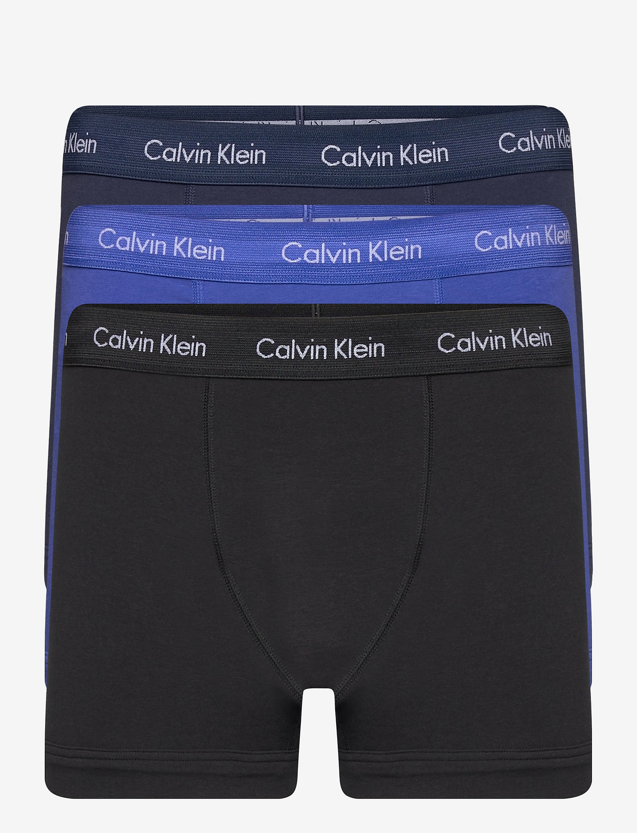 Calvin Klein - TRUNK 3PK - zemākās cenas - c-black/blu/blu - 0