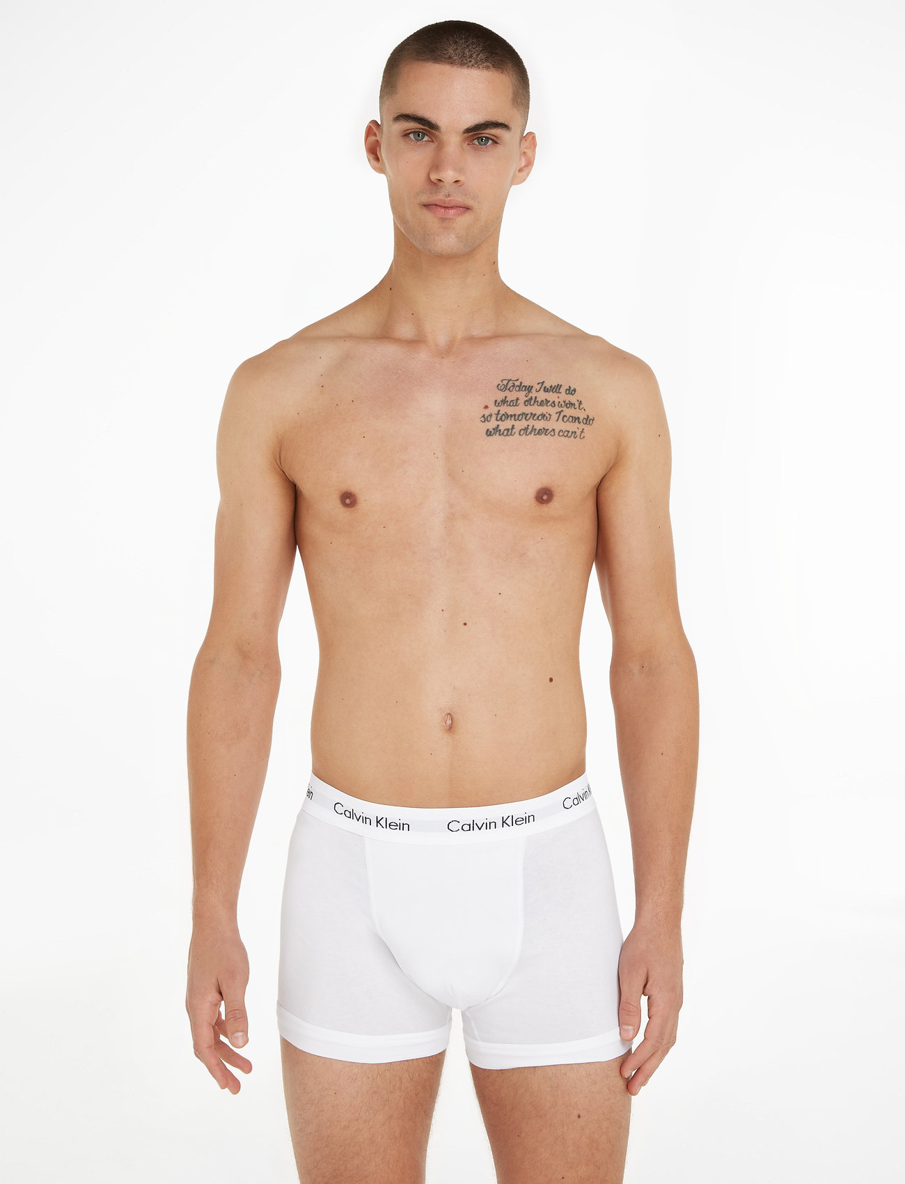 Calvin Klein - 3P TRUNK - majtki w wielopaku - white - 0