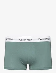 Calvin Klein - 3P LOW RISE TRUNK - zemākās cenas - viv bl, arona, sageb grn w/ wh wbs - 2