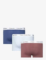 Calvin Klein - 3P LOW RISE TRUNK - laveste priser - marron, skyway, true nv w/ wt wbs - 1
