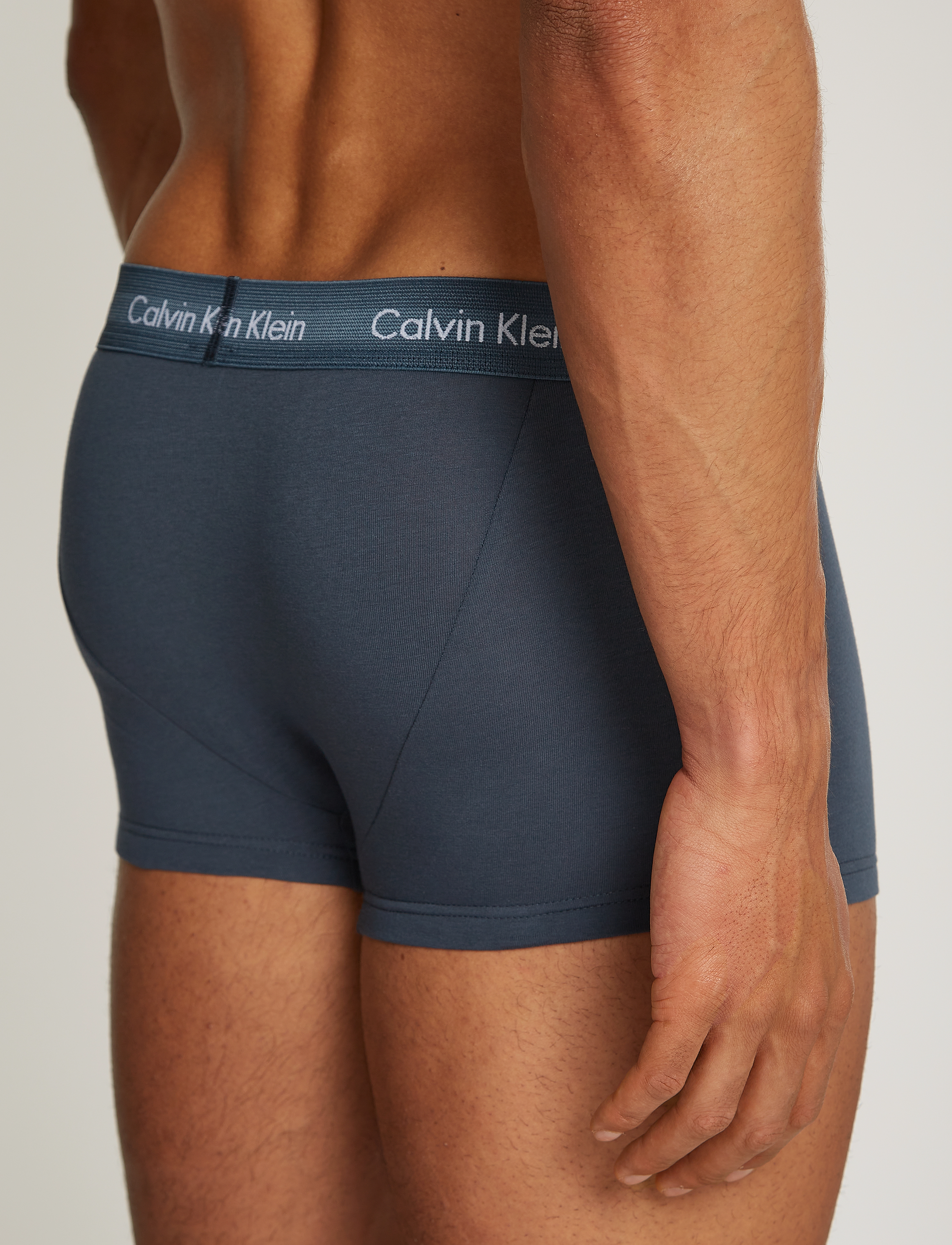 Calvin Klein - 3P LOW RISE TRUNK - black, hemisphere blue, ash - 3