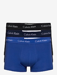 Calvin Klein - 3P LOW RISE TRUNK - zemākās cenas - black/blueshadow/cobaltwater dtm wb - 0