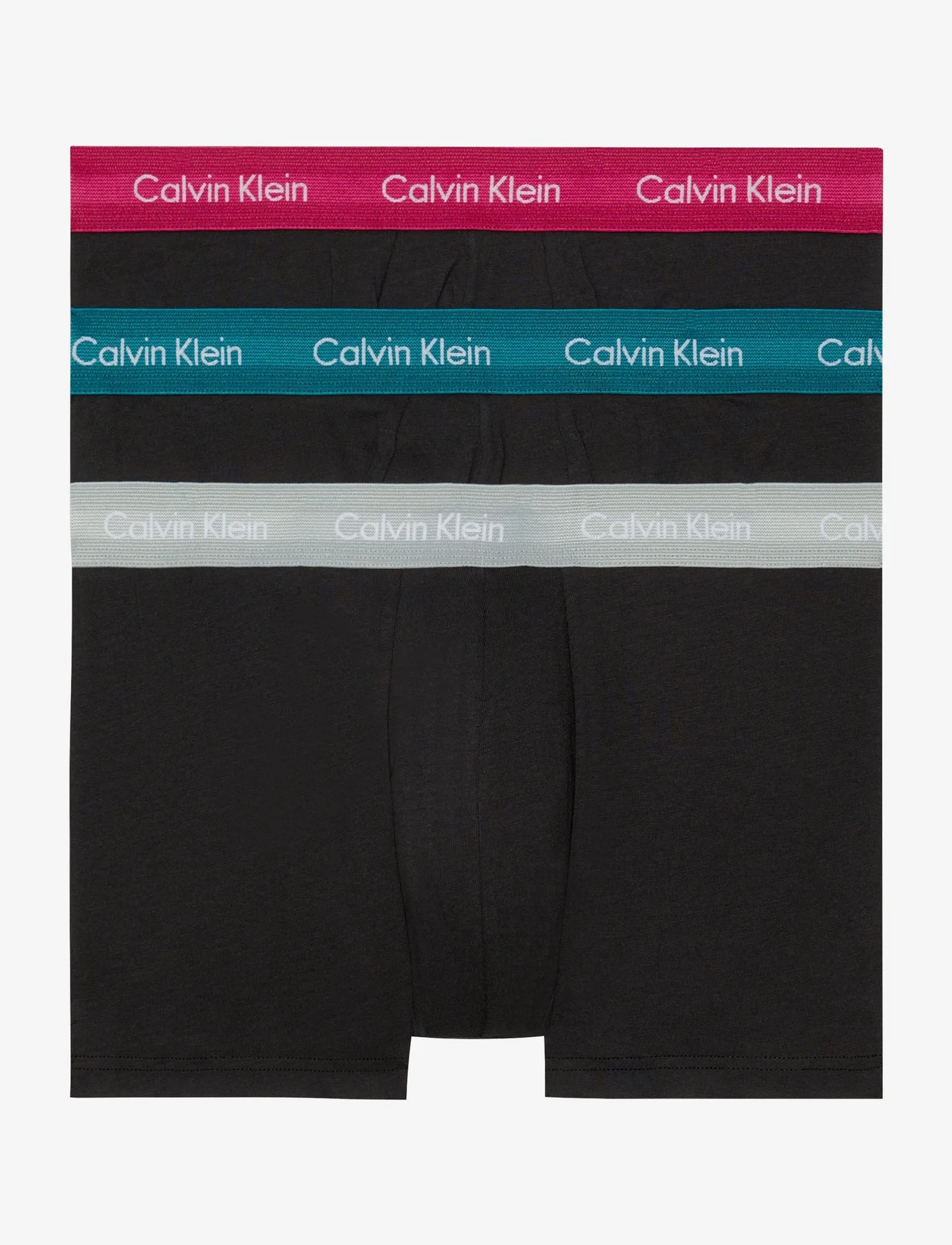 Calvin Klein - 3P LOW RISE TRUNK - lowest prices - b- gry htr/chesapeake bay/jwl wbs - 0