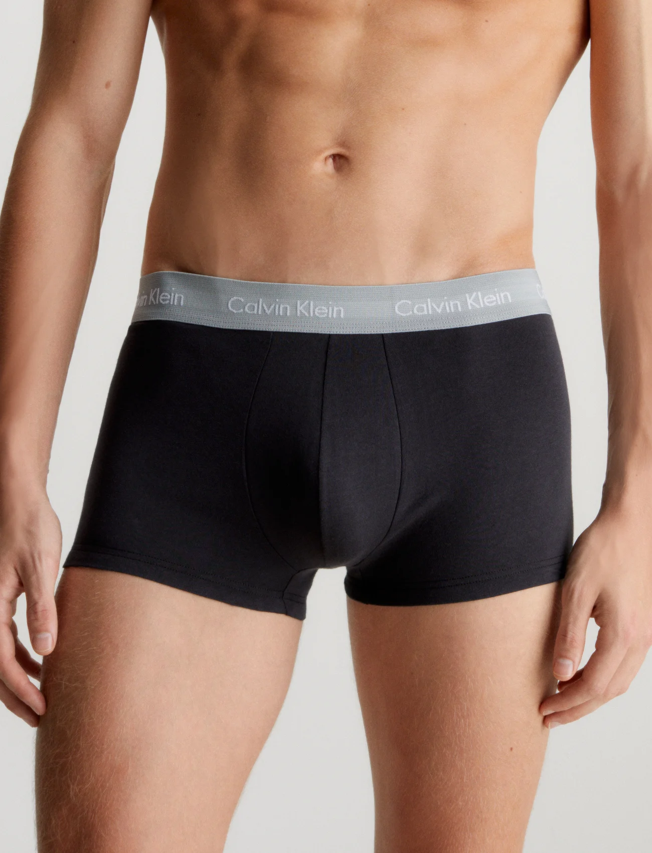 Calvin Klein - 3P LOW RISE TRUNK - lowest prices - b- gry htr/chesapeake bay/jwl wbs - 1