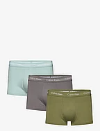 LOW RISE TRUNK 3PK - OLV BRANCH, CHARCOAL GRY, GRY MIST