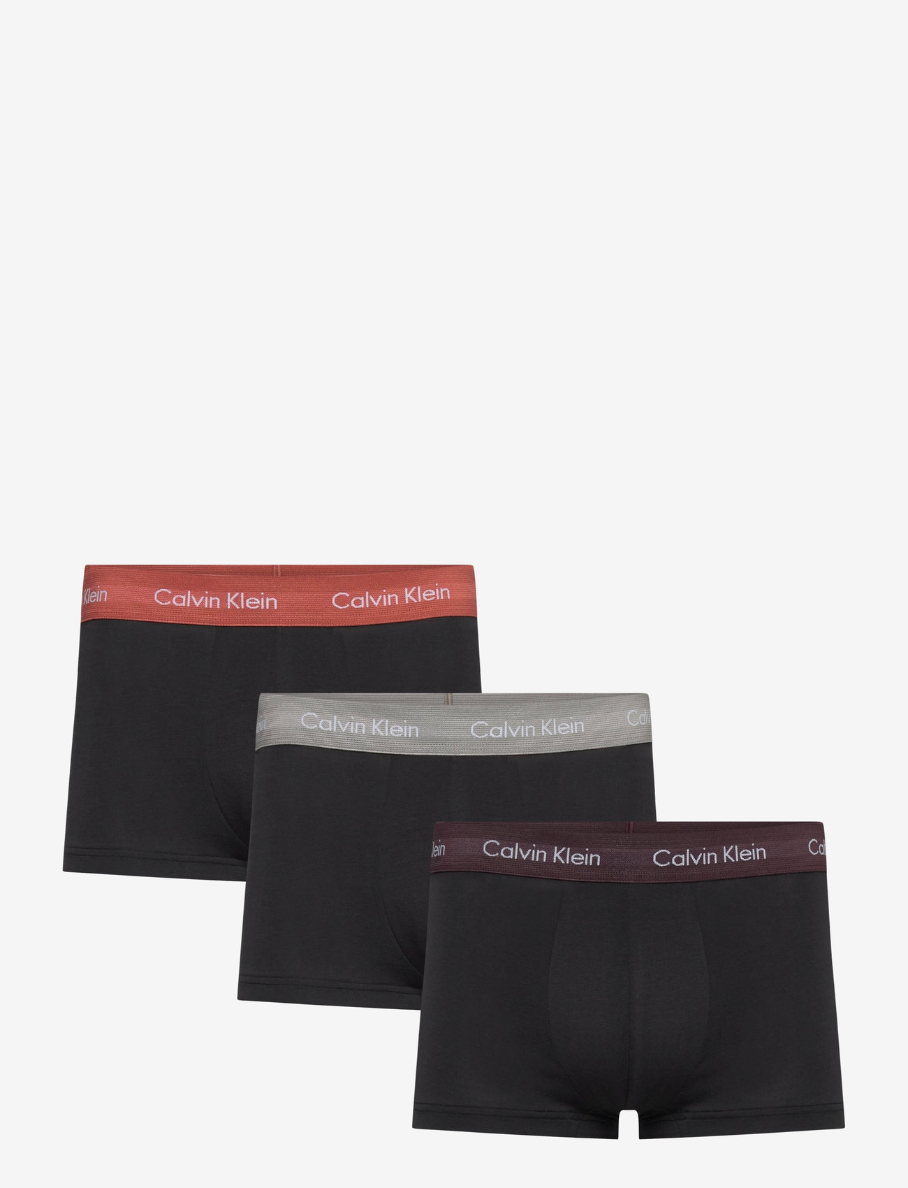 Calvin Klein - 3P LOW RISE TRUNK - b- rock ridge, fudge, bruchetta wbs - 1