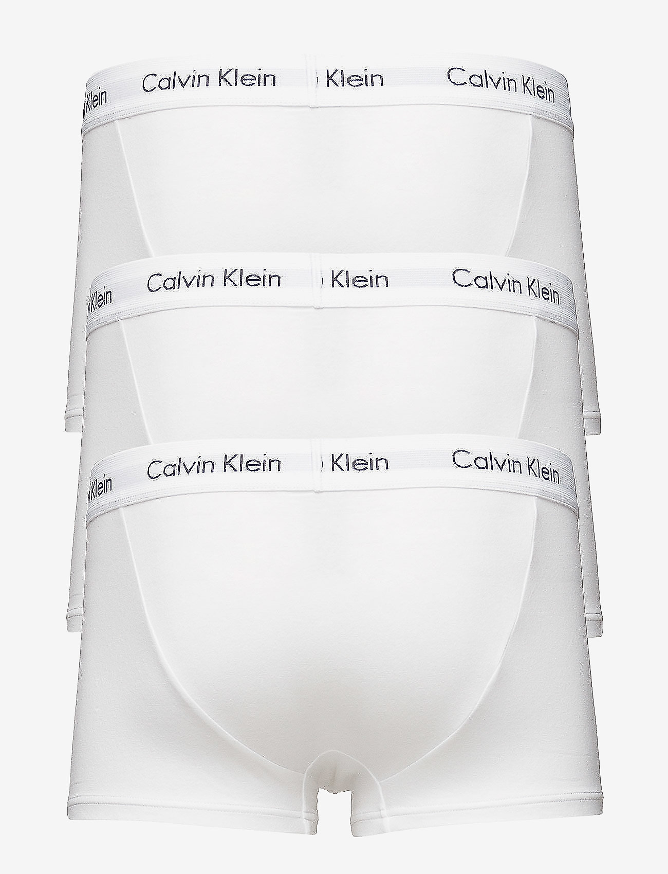 Calvin Klein - 3P LOW RISE TRUNK - zemākās cenas - white - 1