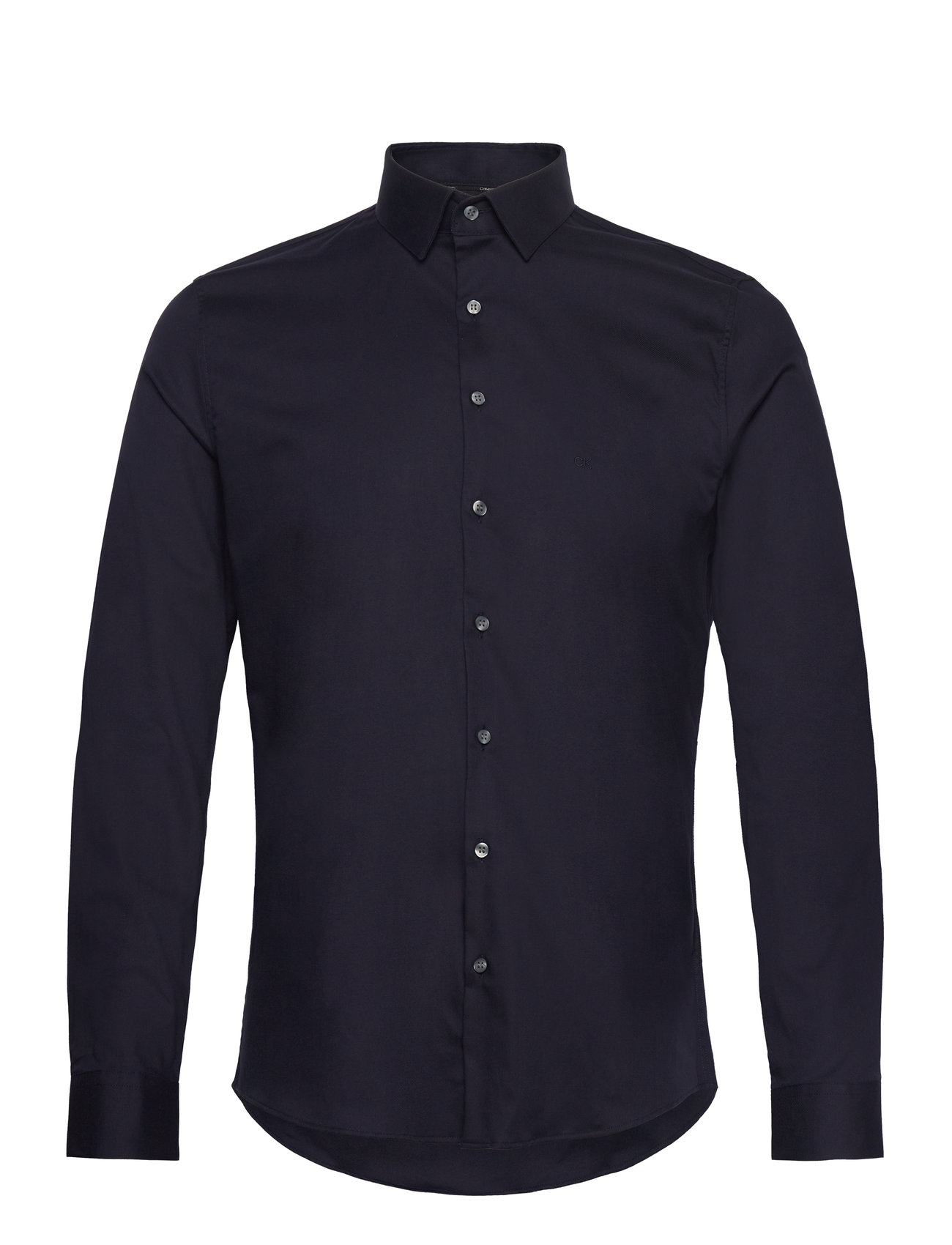 Calvin Klein Twill Easy Care Slim Shirt - Blue - 37 1