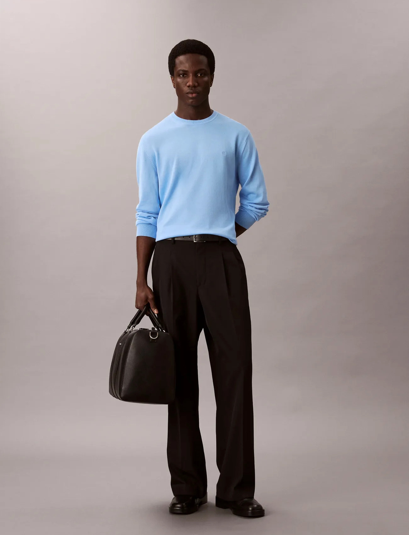 Calvin Klein Ls Supima Cotton Crew 14Gg - - S 1
