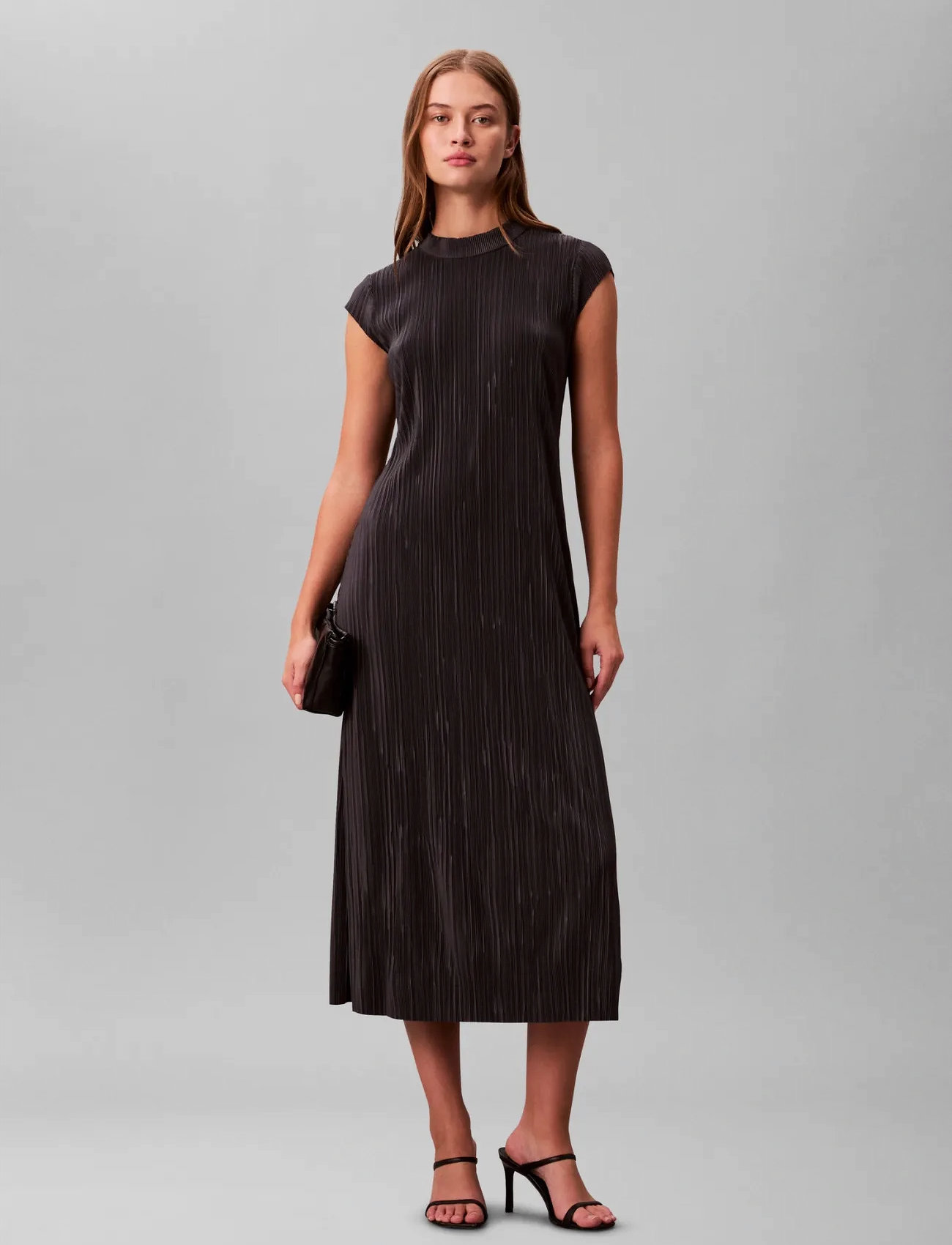 Calvin Klein Plisse Midi Dress - - L 1
