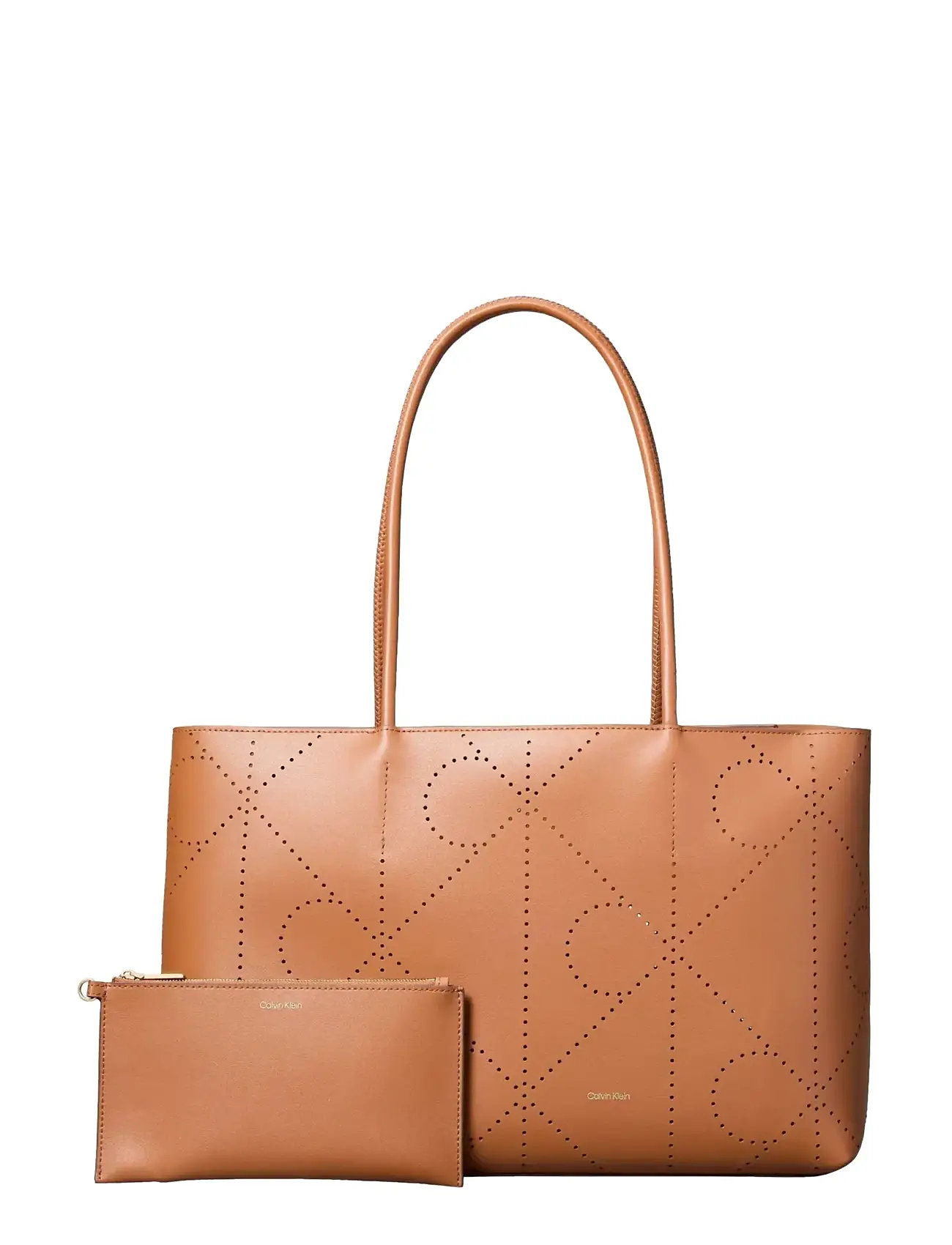 Calvin Klein | Emblem Aop Perfor Lthr Tote | ONE SIZE