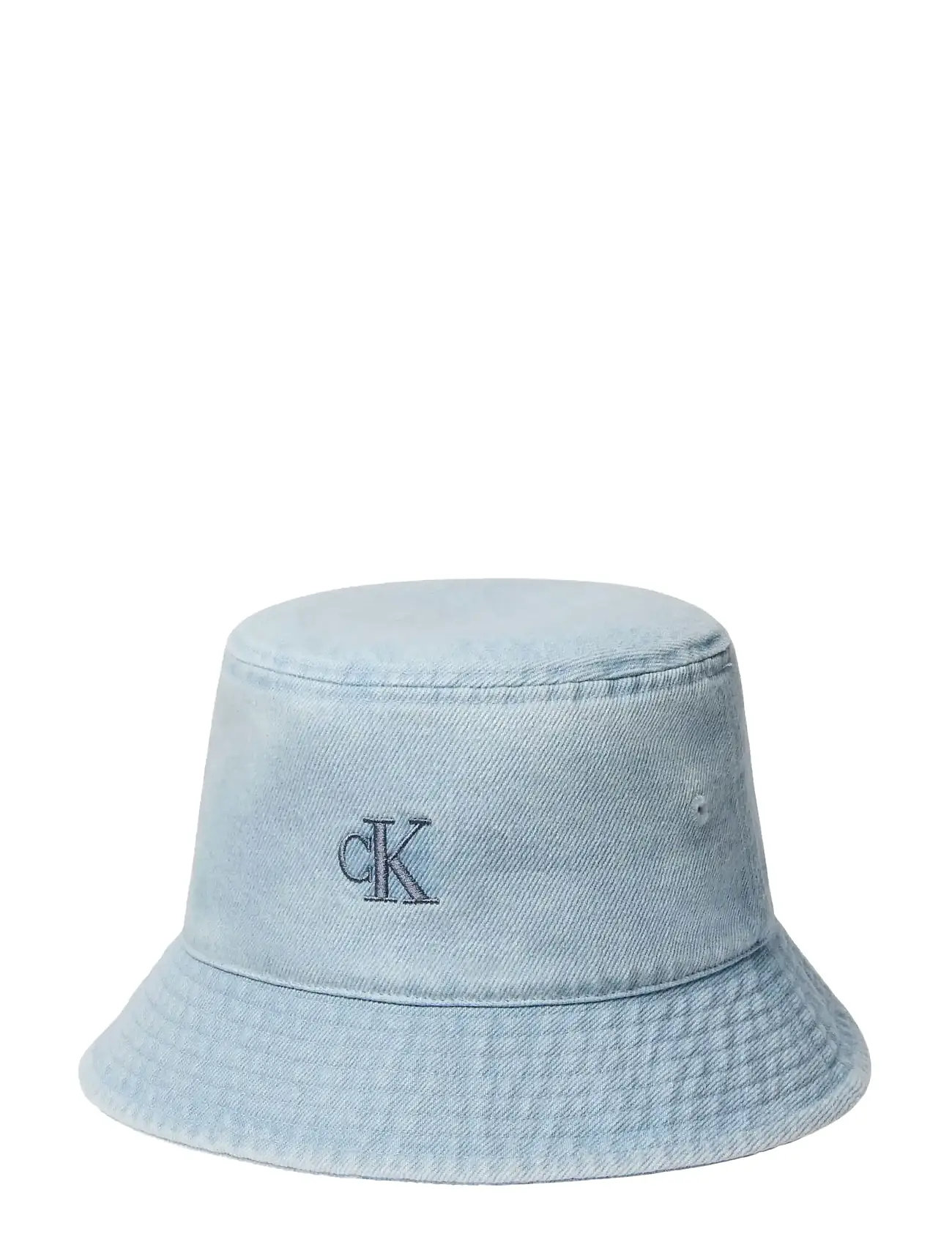 Calvin Klein Monogram Embroidery Denim Bucket - - ONE SIZE 1