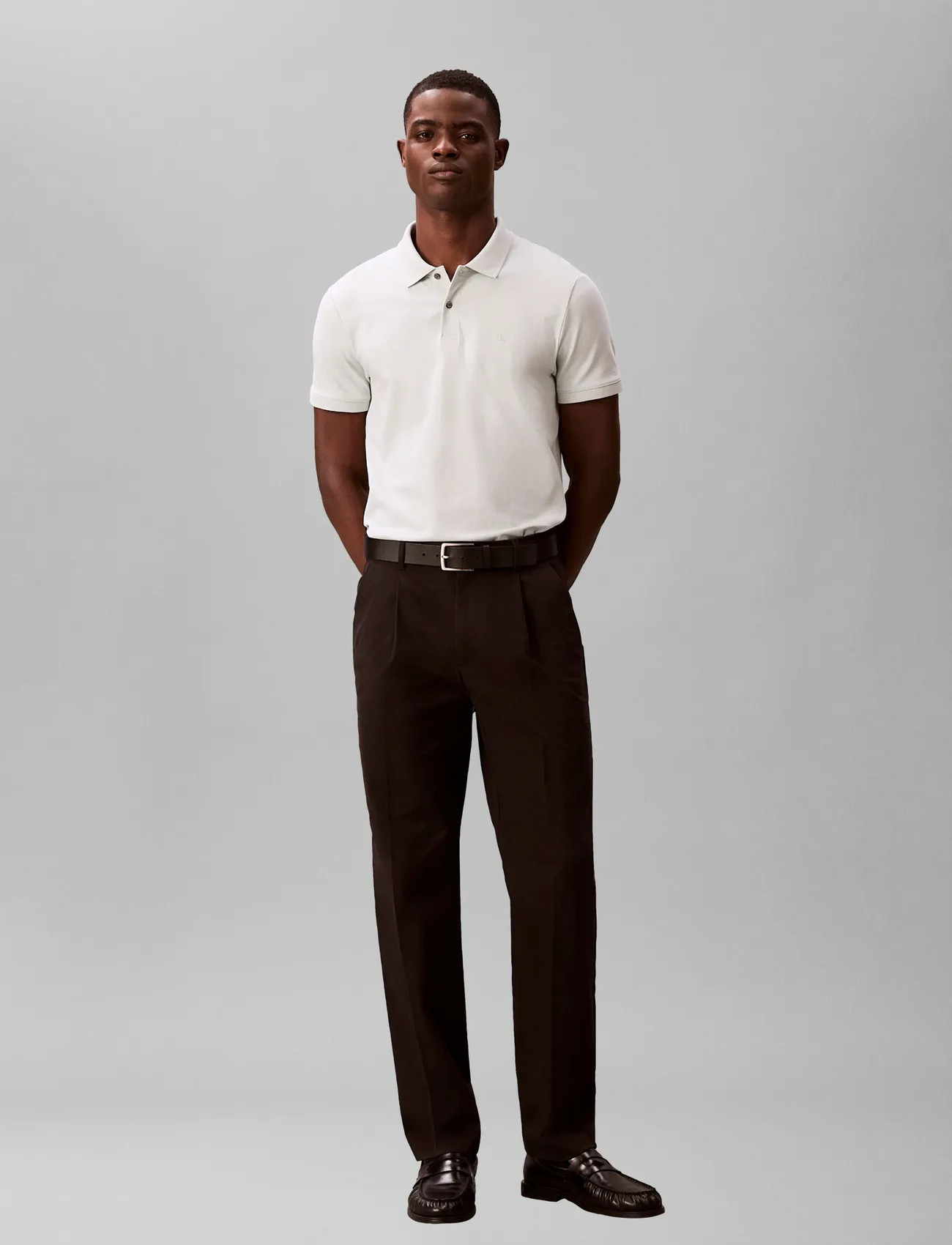 Calvin Klein Ss Slim Refined Pique Polo - Green - S 2
