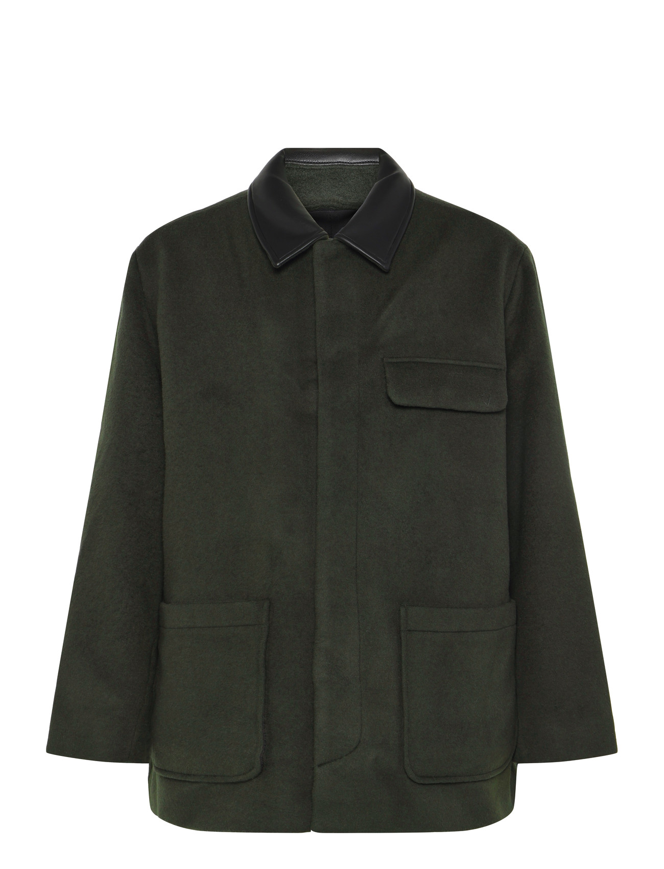 Calvin Klein | Ls Melton Wool Blend Car Coat | XXL