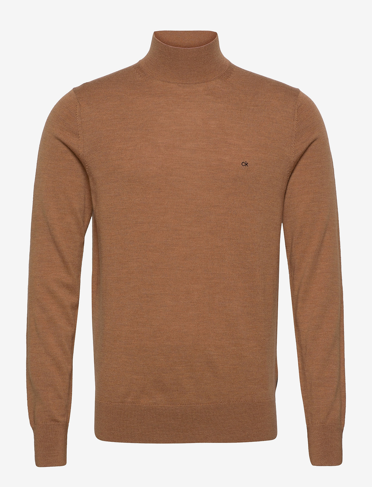 Calvin Klein - SUPERIOR WOOL MOCK PULLOVER - travertine - 0