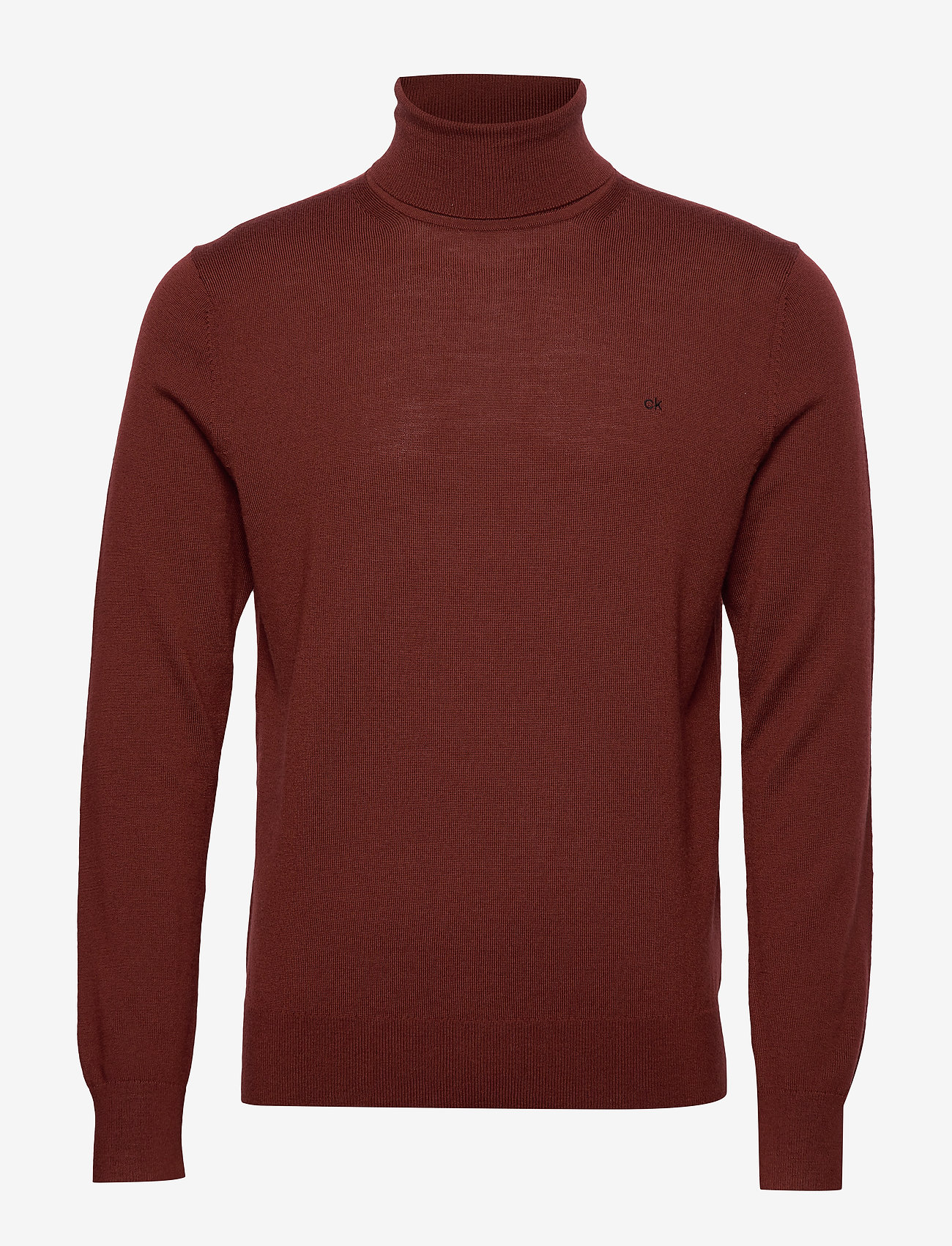 SUPERIOR WOOL TURTLE NK SWEATER - FIRED BRICK