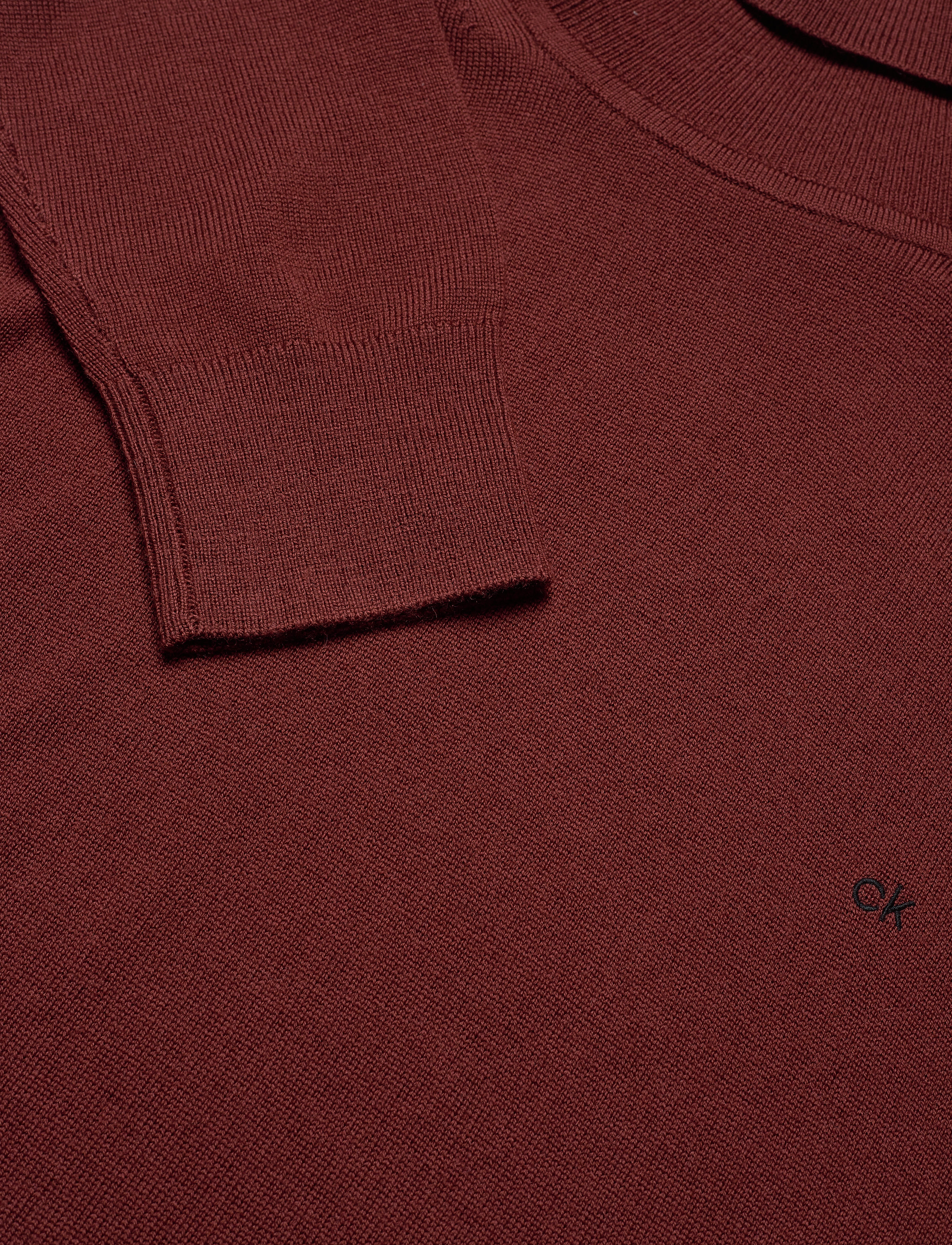 Calvin Klein - SUPERIOR WOOL TURTLE NK SWEATER - fired brick - 2