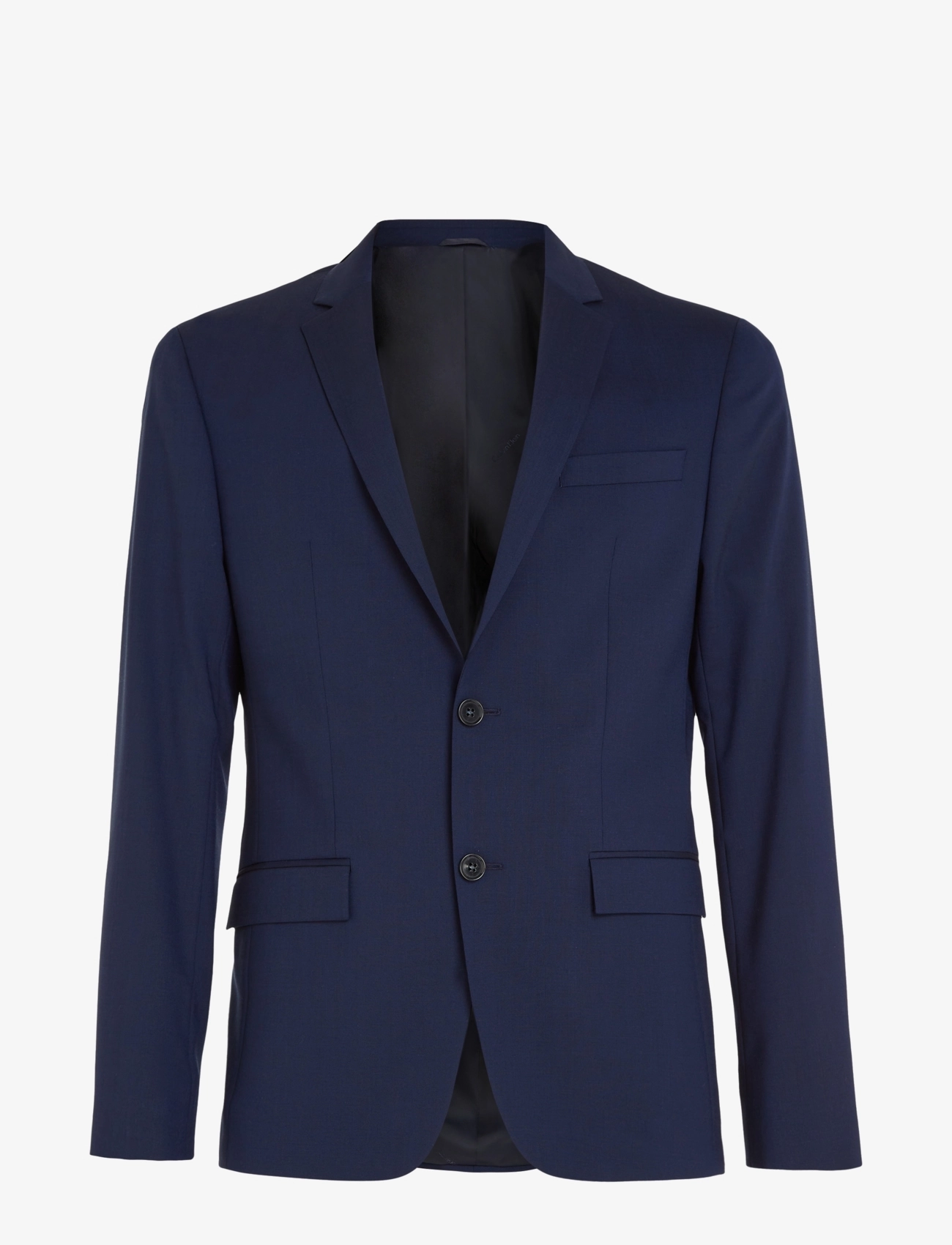 CALVIN KLEIN Stretch Wolle Slim Anzug Blazer Navy - 46 - Herren