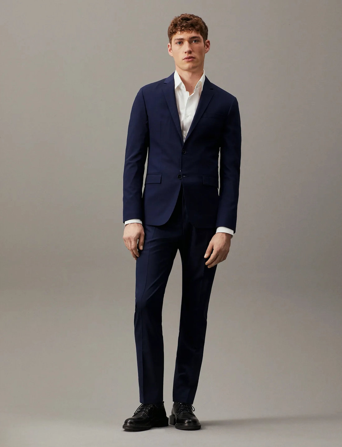 Calvin Klein Stretch Wool Slim Suit Blazer Blazers Boozt