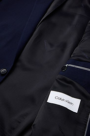 Calvin Klein - STRETCH WOOL SLIM SUIT BLAZER - enkeltradede blazere - ink blue - 6