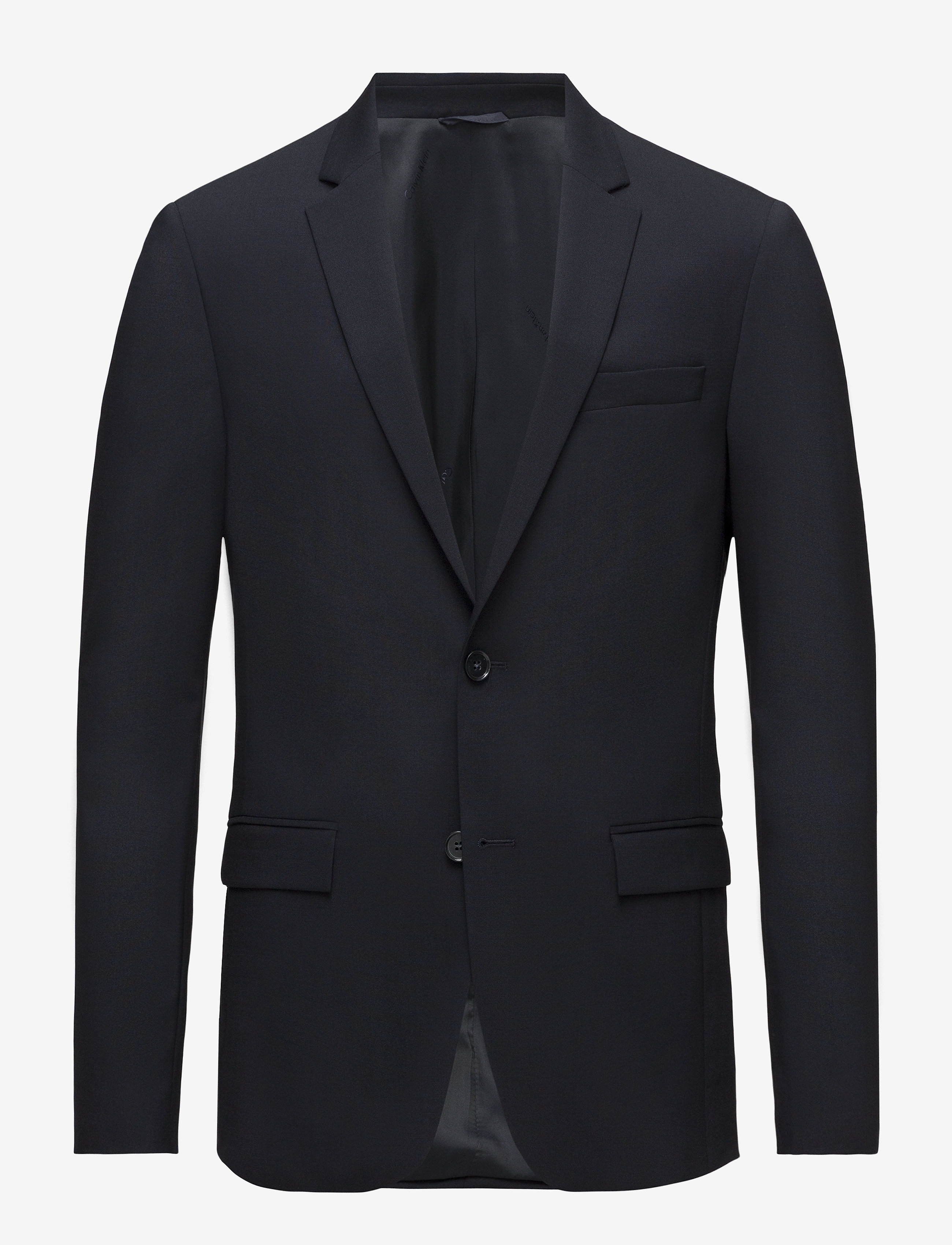 STRETCH WOOL SLIM SUIT BLAZER - MIDNIGHT NAVY