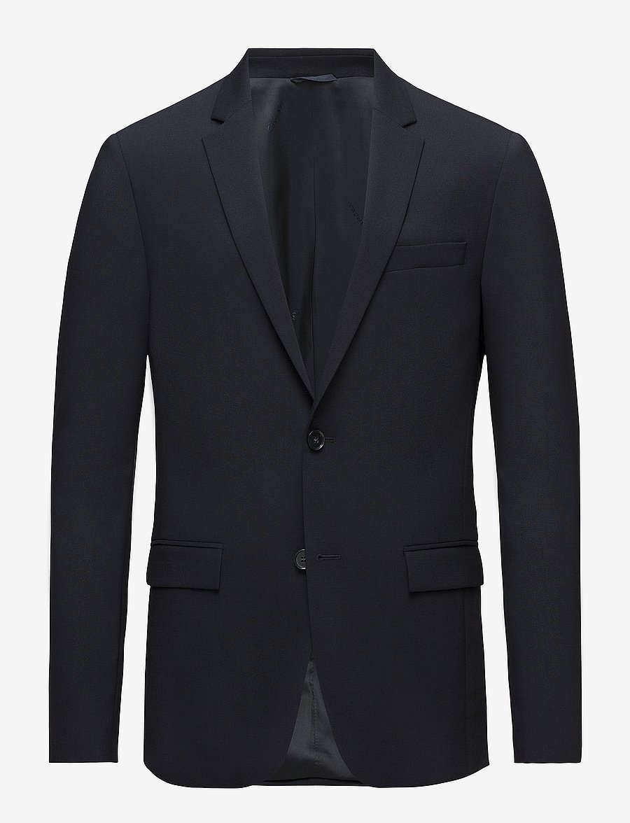 Calvin Klein - STRETCH WOOL SLIM SUIT BLAZER - marynarki jednorzędowe - midnight navy - 1