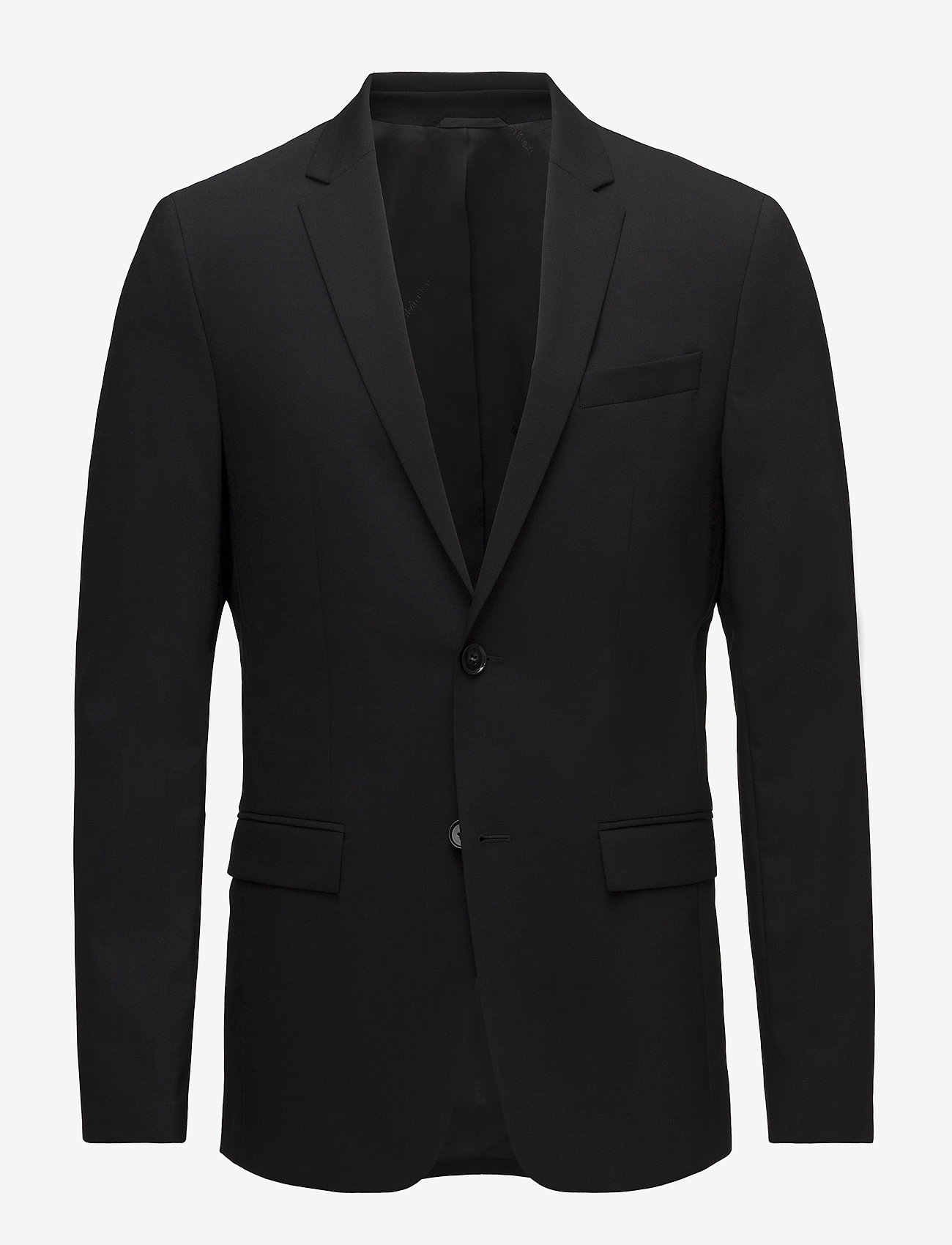 Calvin Klein - STRETCH WOOL SLIM SUIT BLAZER - blazers met enkele rij knopen - perfect black - 1
