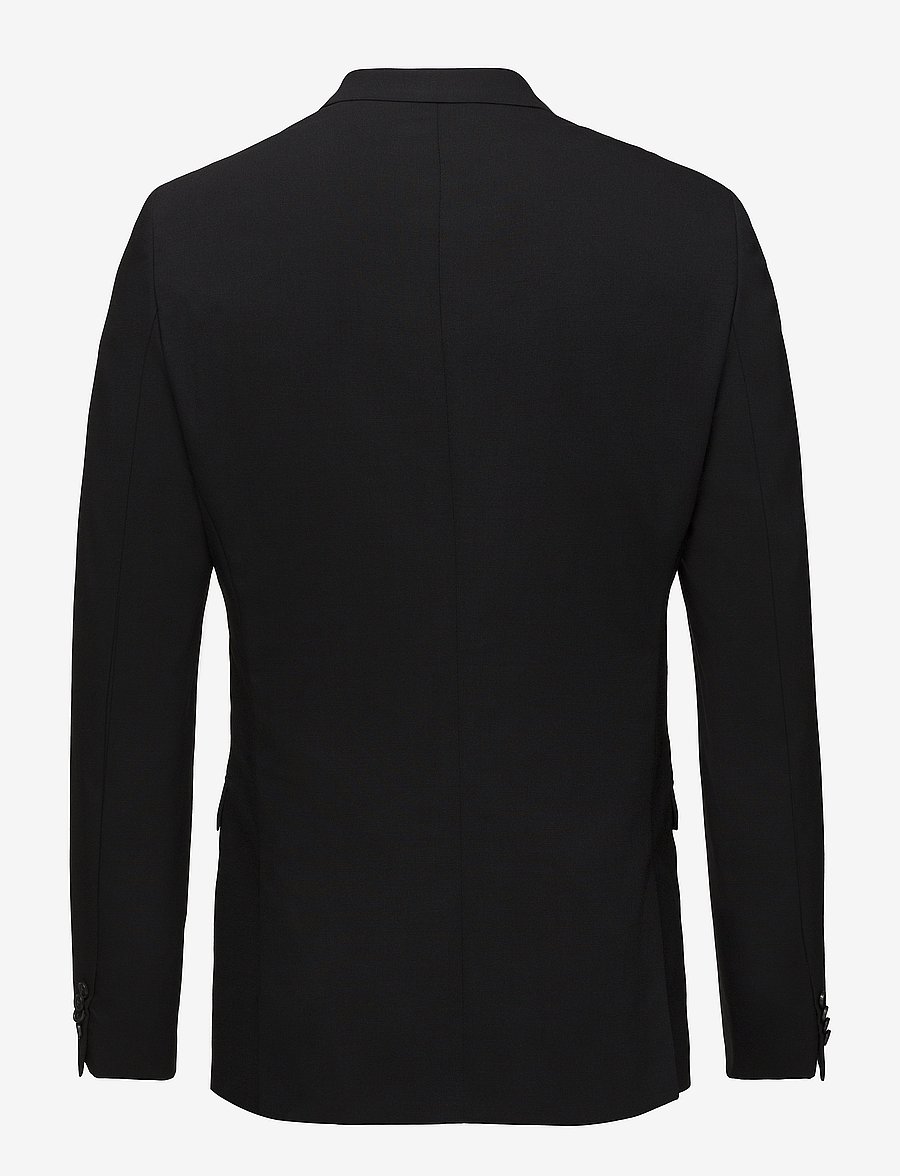 Calvin Klein - STRETCH WOOL SLIM SUIT BLAZER - enkeltkneppede blazere - perfect black - 2