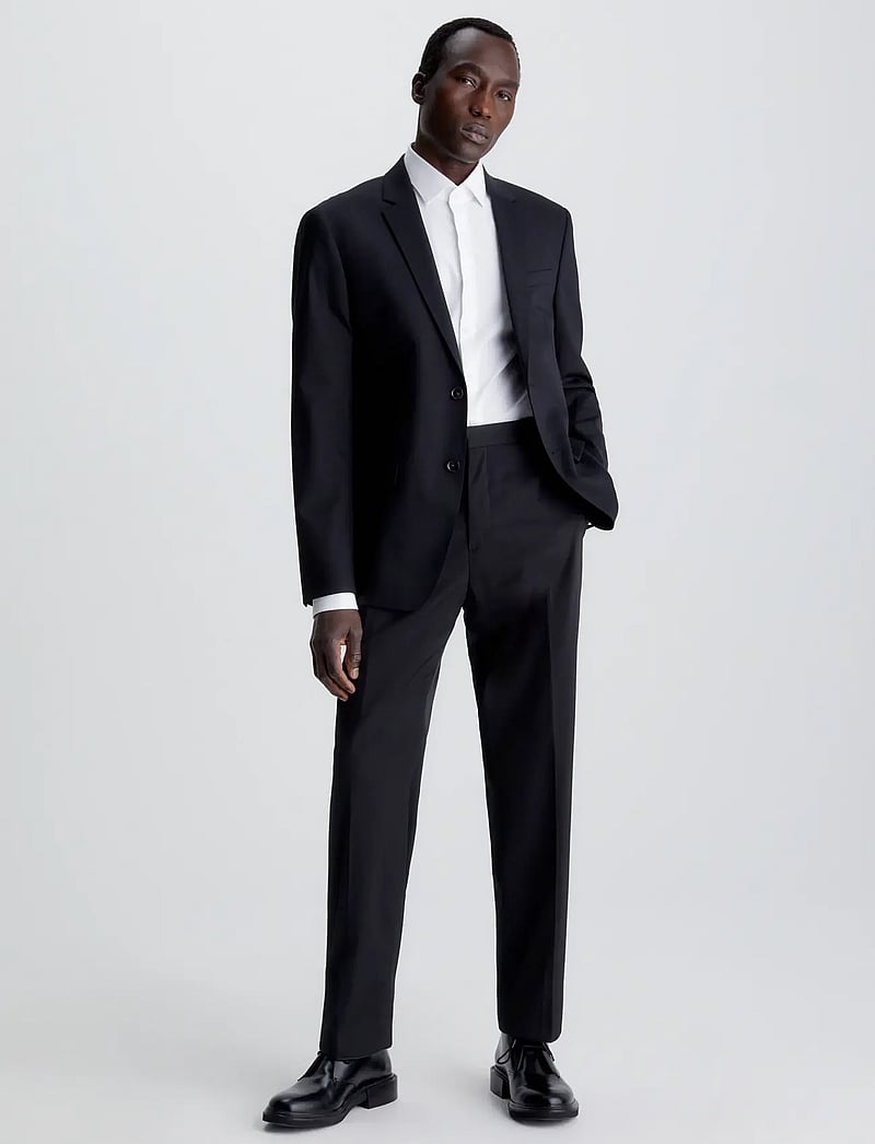 Calvin Klein - STRETCH WOOL SLIM SUIT BLAZER - einreiher - perfect black - 3